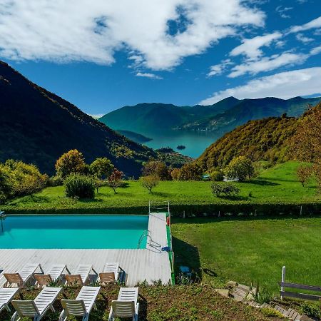 In A Green And Relaxing Atmosphere With Pool And Stunning Lake View Villa Marone Exterior photo